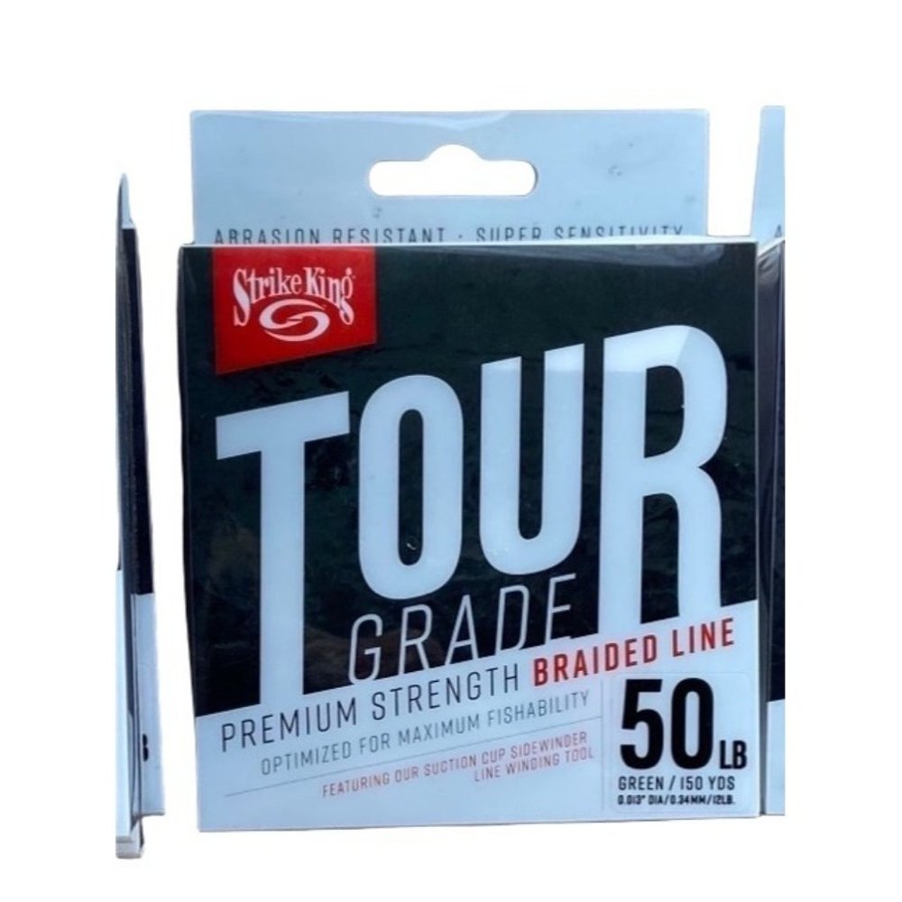 Strike king tour grade braided line 50lb test premium grade fishing line